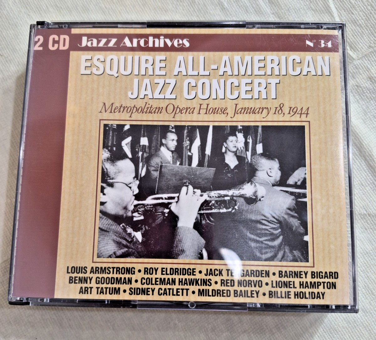 Esquire All-American Jazz Concert 1944 2CD Set Louis Armstrong Metropolitan RARE