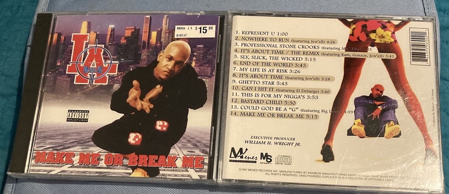 Gangsta Rap L.A Nash Make Me Or Break Me CD West Coast 90s Sealed