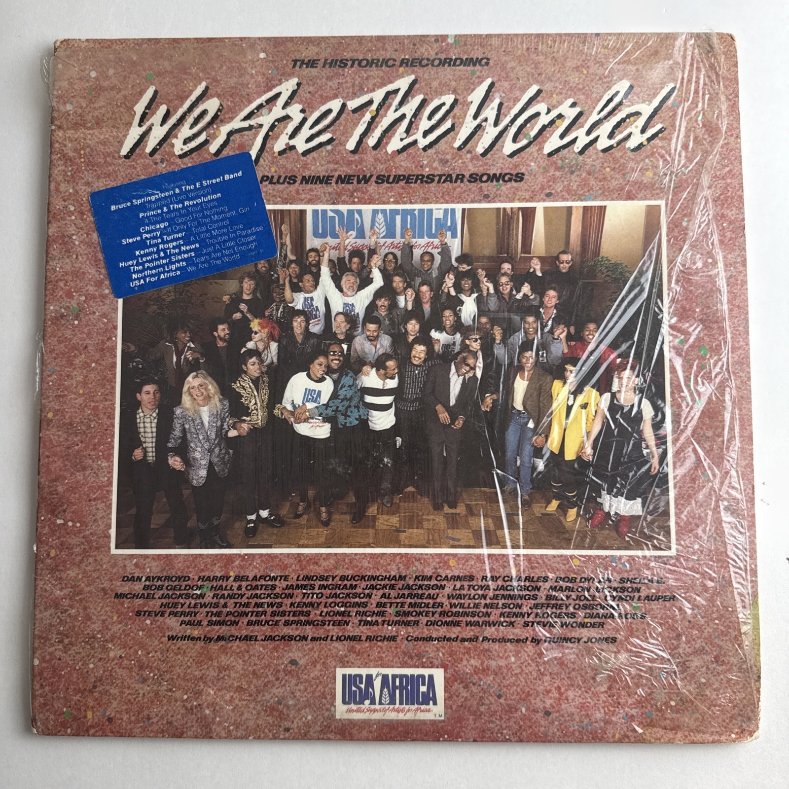 We Are the World Vinyl LP Columbia USA 40043 USA For Africa Record 1st Pressing
