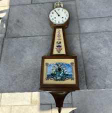 Antique Ship Seth Thomas Mechanical Banjo Wall Clock  FOR PARTS OR REPAIR picture