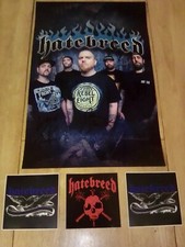 Hatebreed Authentic Autographed Poster Signed By Whole Band + Stickers picture