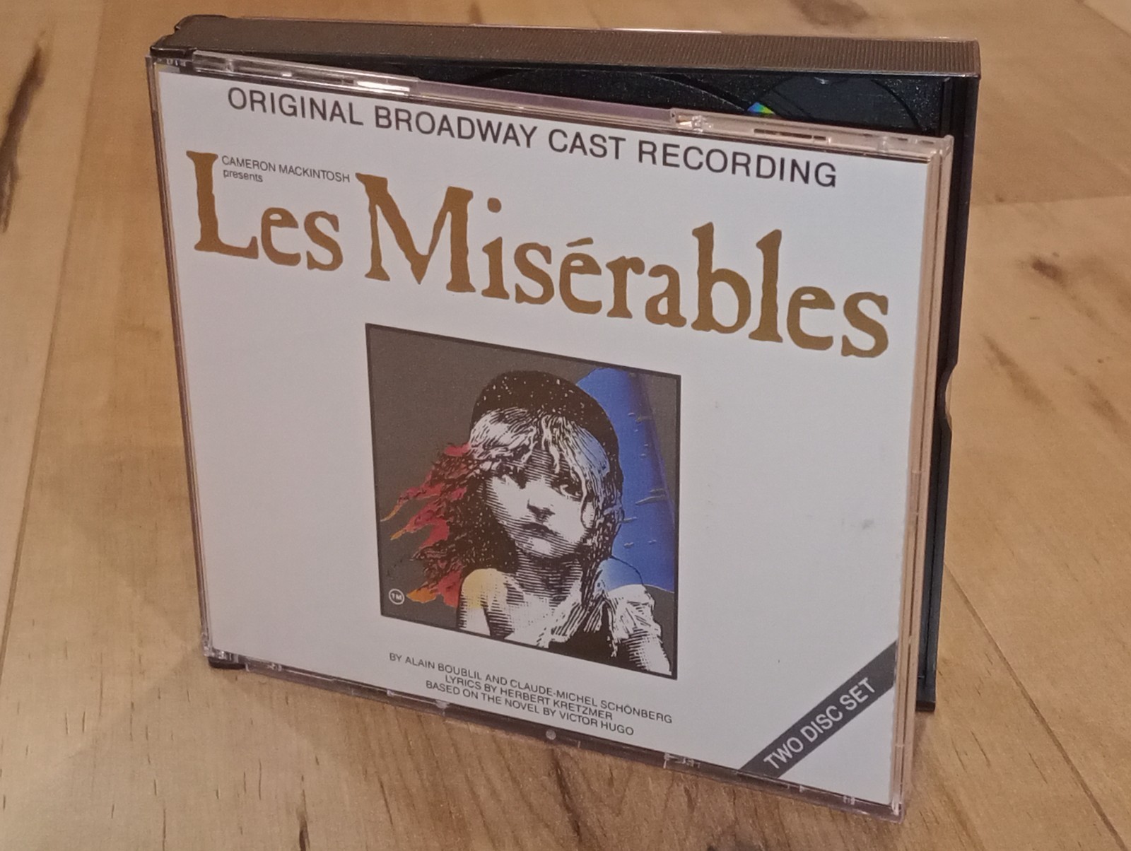 Les Miserables CD Two Disc Set Original Broadway Cast Recording Rare Excellent
