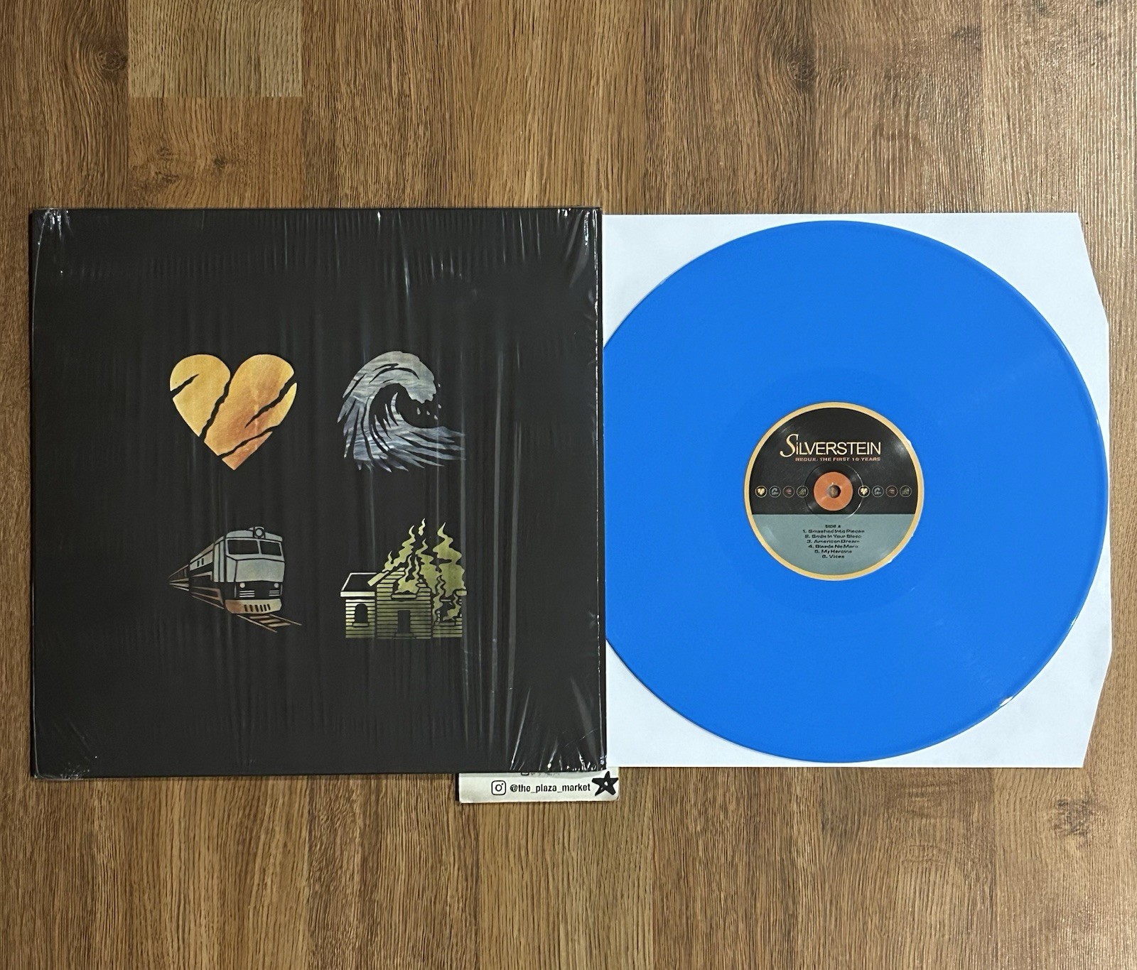 Silverstein Redux First 10 Years vinyl record Cyan Blue out of print