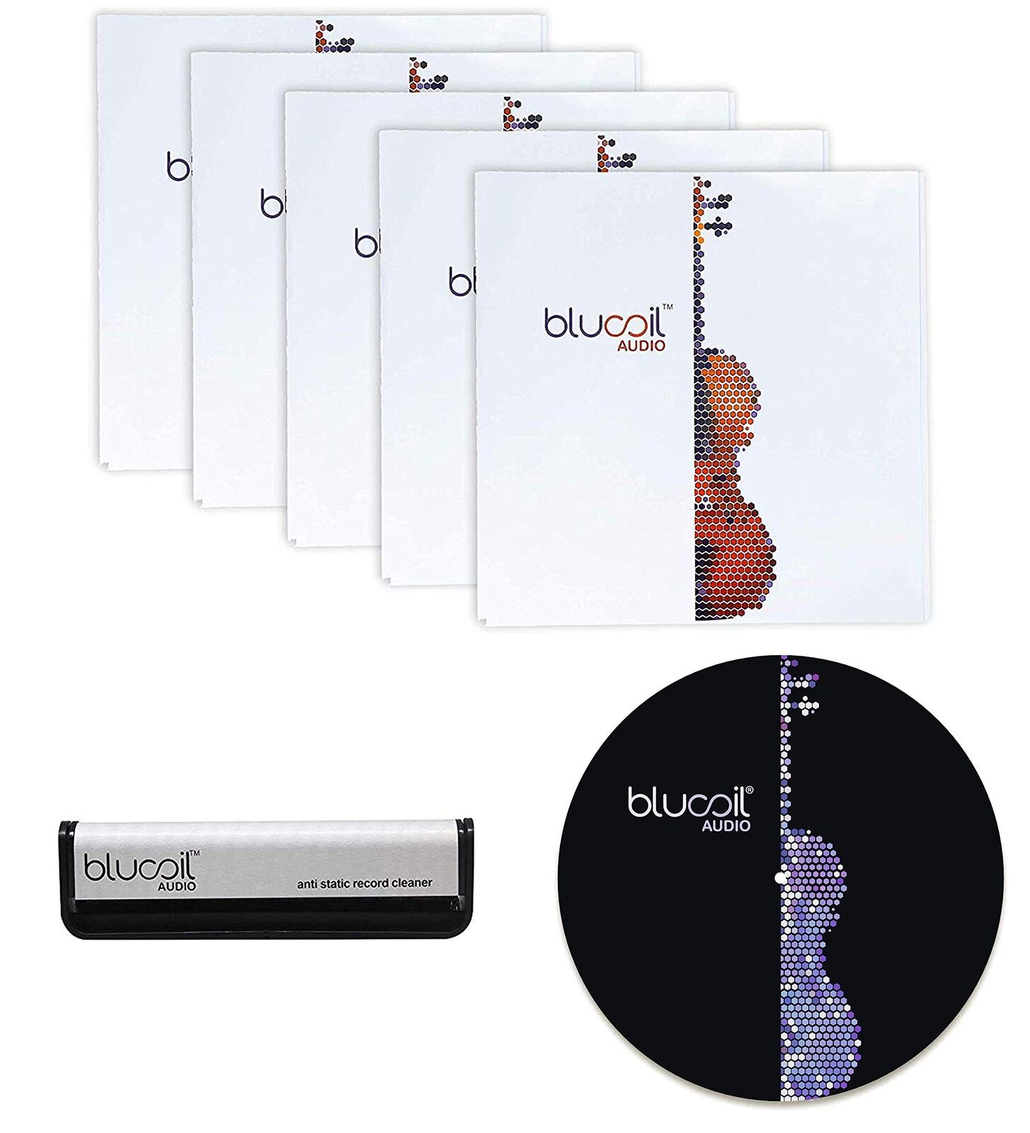 Audio Vinyl Essentials Bundle - Carbon Fiber Anti-Static Vinyl Cleaning Brush...