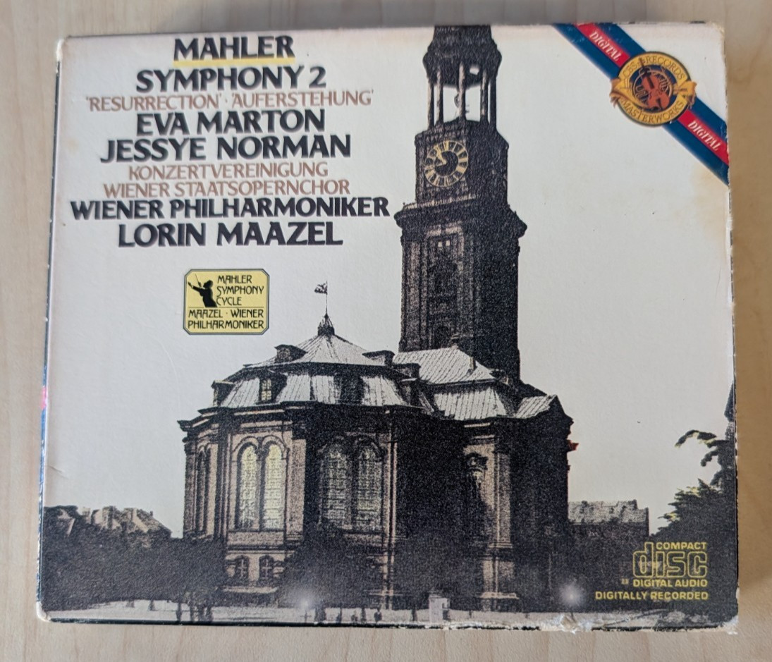 Mahler Symphony No 2 Resurrection Lorin Maazel Vienna Philharmonic 2 CD
