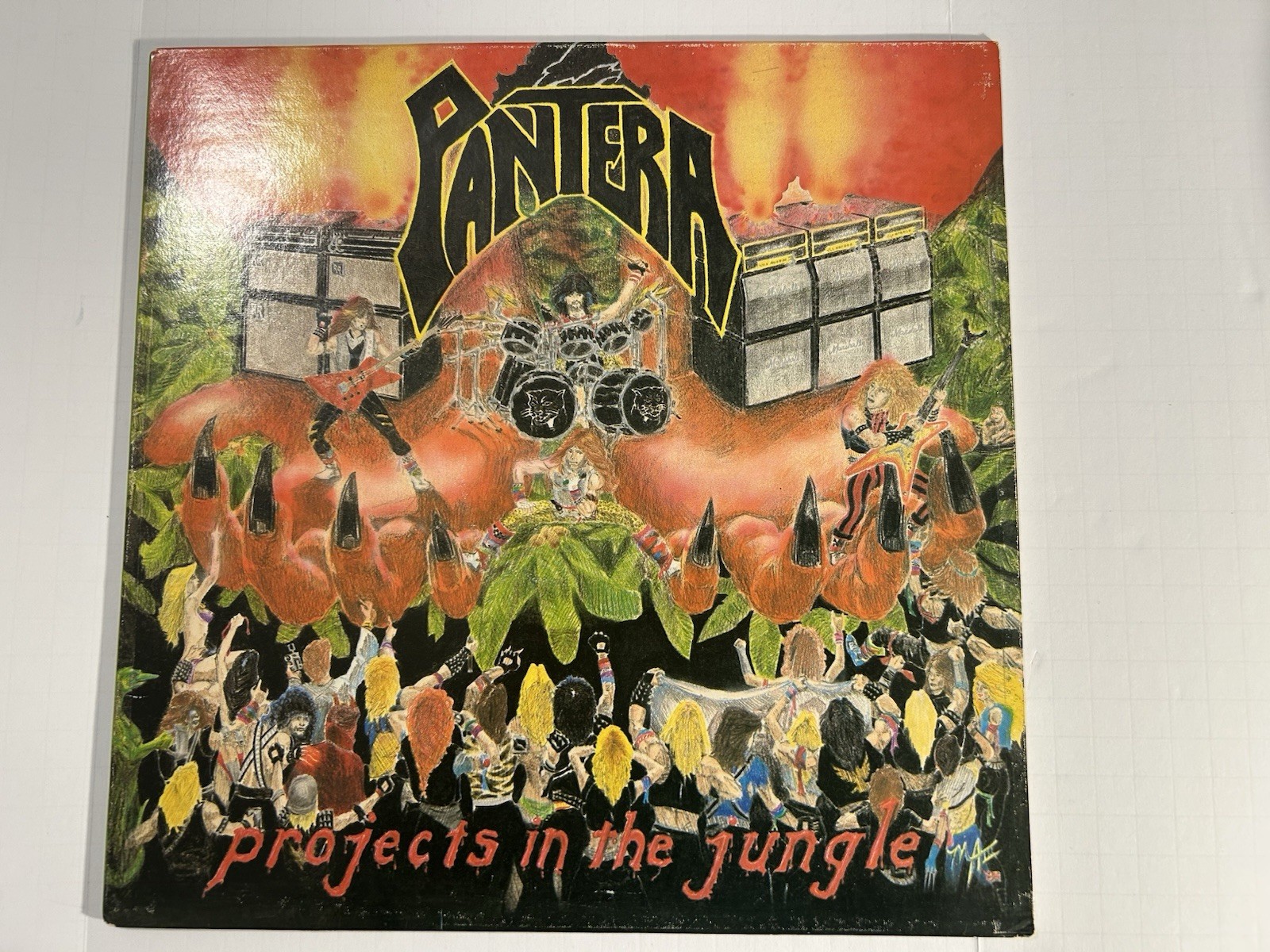 Pantera Projects In The Jungle MMR 1984 US Yellow Label Vinyl 33 Excellent 1984