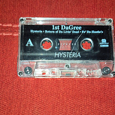 RARE Near MINT 1st DeGree Hysteria Cassette Tape 1996 OkCUnderground Rap picture
