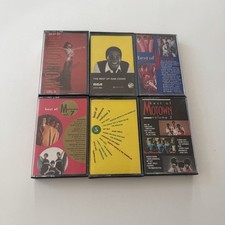 Best of Motown Vintage Cassette Lot of 6 TESTED Sam Cooke Diana Ross Temptations picture