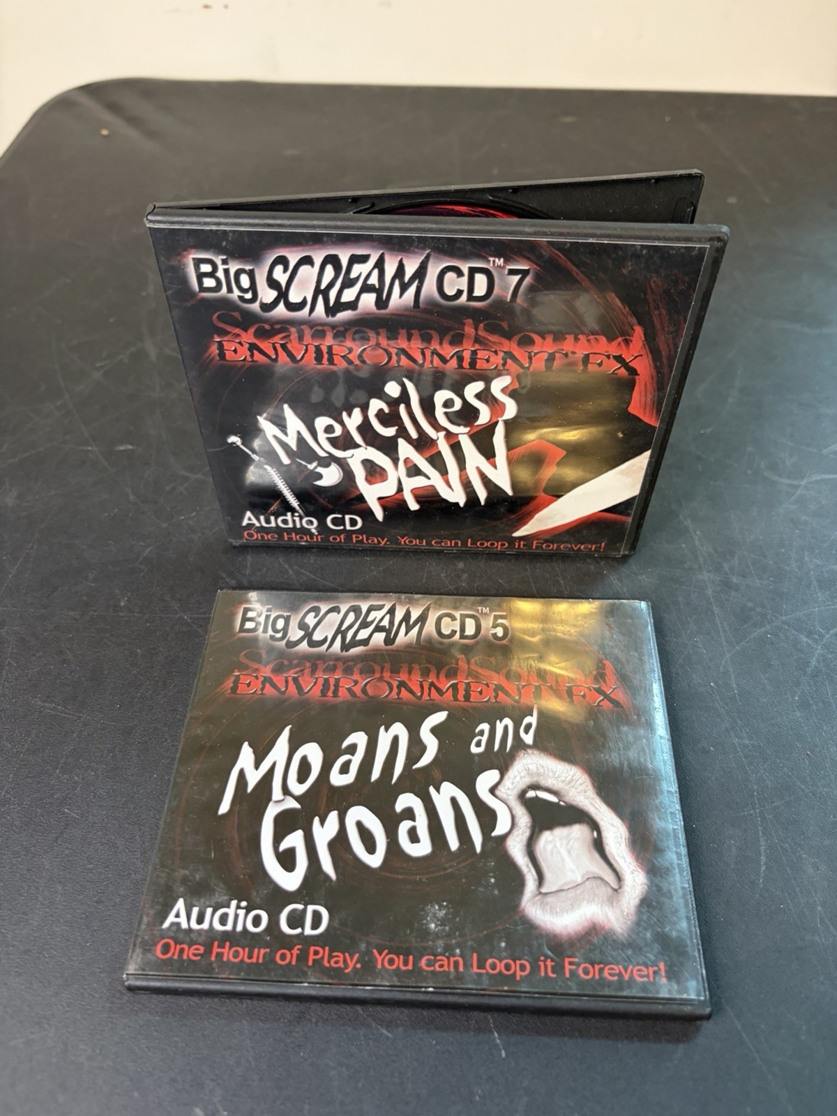 Big Scream CD Merciless Pain/ Moans & Groans Environment FX Halloween Audio CD