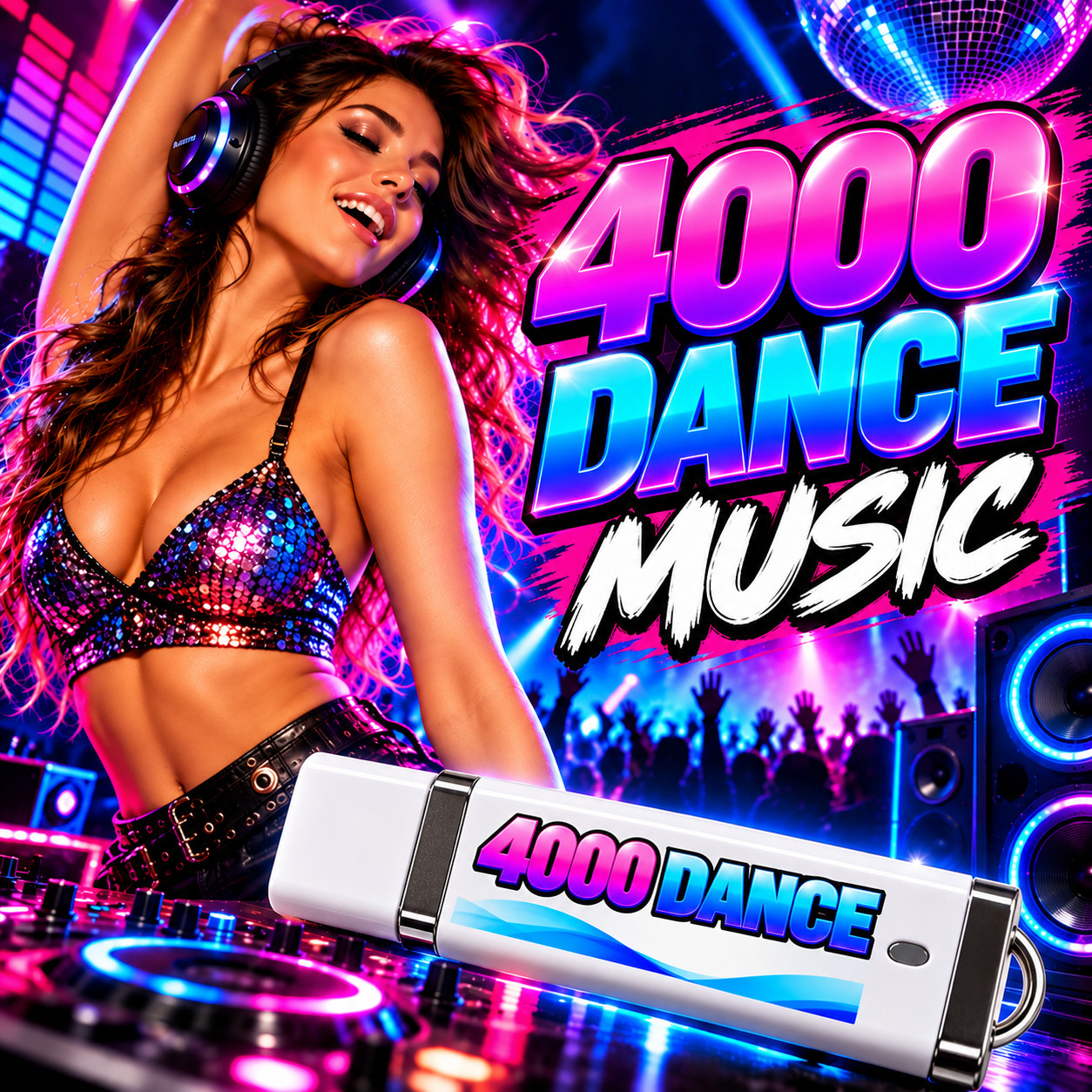 4000 Dance Music Tracks on USB Flash Drive – Ultimate Dance Music Collection