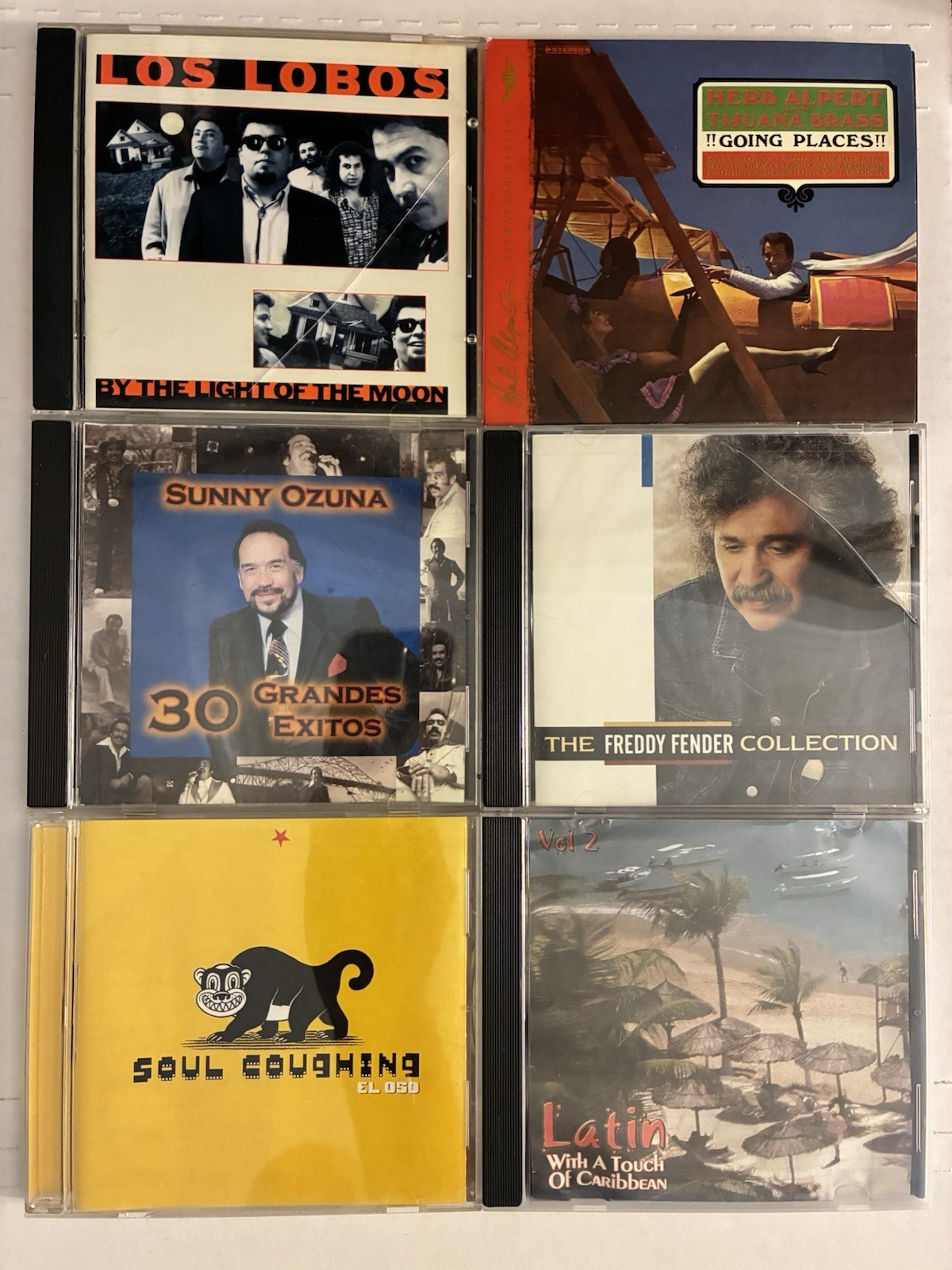 LOS LOBOS Herb Alpert Freddy Fender Sunny Ozuna El Oso Latin Caribbean 6 CD LOT