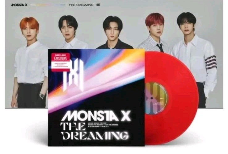 MONSTA X The Dreaming - Exclusive Limited Edition Red Colored Vinyl LP w/ Poster