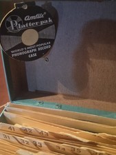 VINTAGE 1959 PLATTER-PAK 700 SERIES STORAGE CASE /45RPM VINYL RECORDS (NOS) NWT picture