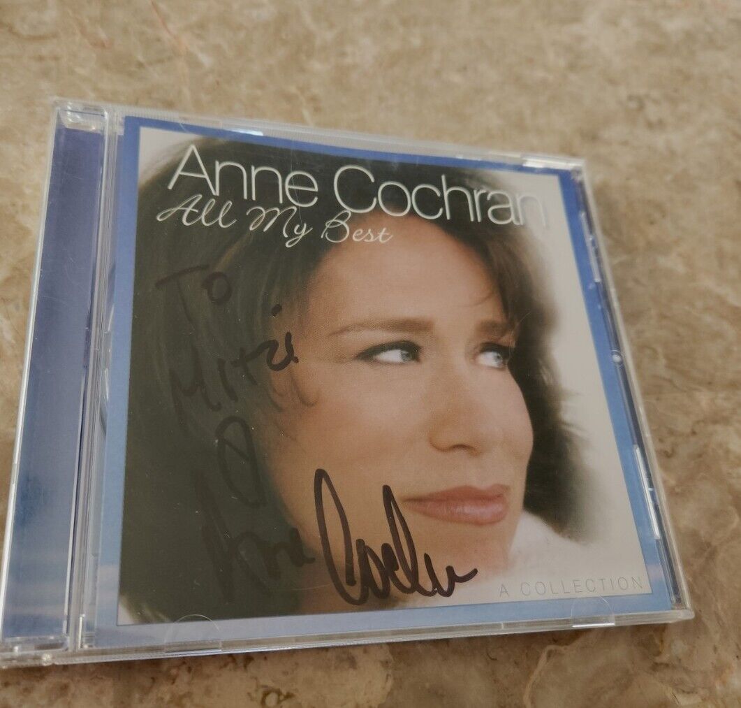 SIGNED Anne Cochran All My Best CD Autographed 2002 - Rare
