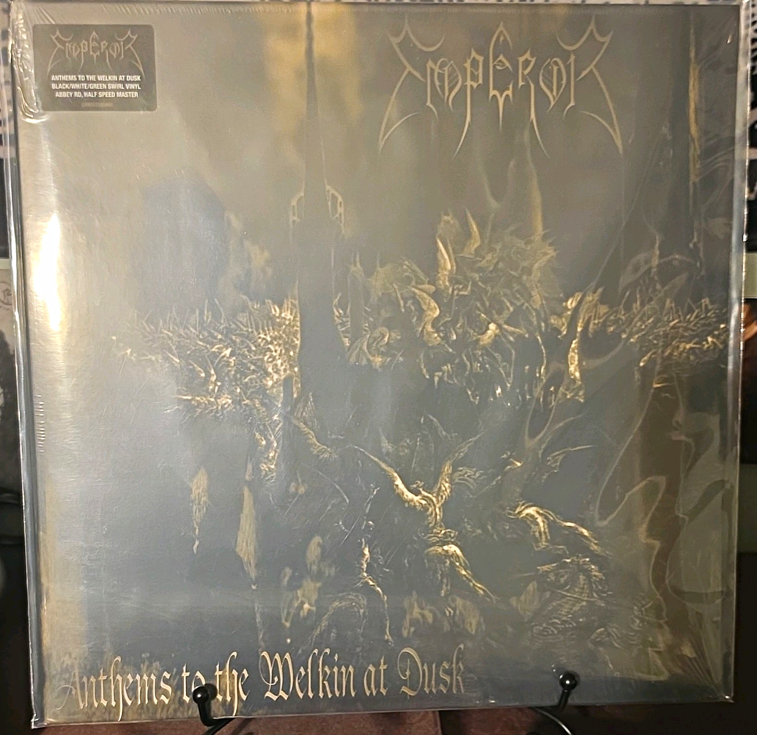 Emperor Anthems to the Welkin at Dusk Black/White/Green Vinyl LP Sealed 2022