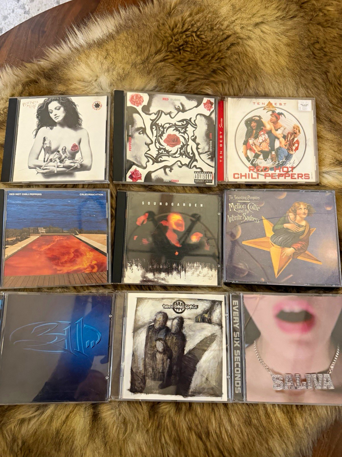 Rock CD lot of 10 Red Hot Chili Peppers, Soundgarden, Smashing Pumpkins