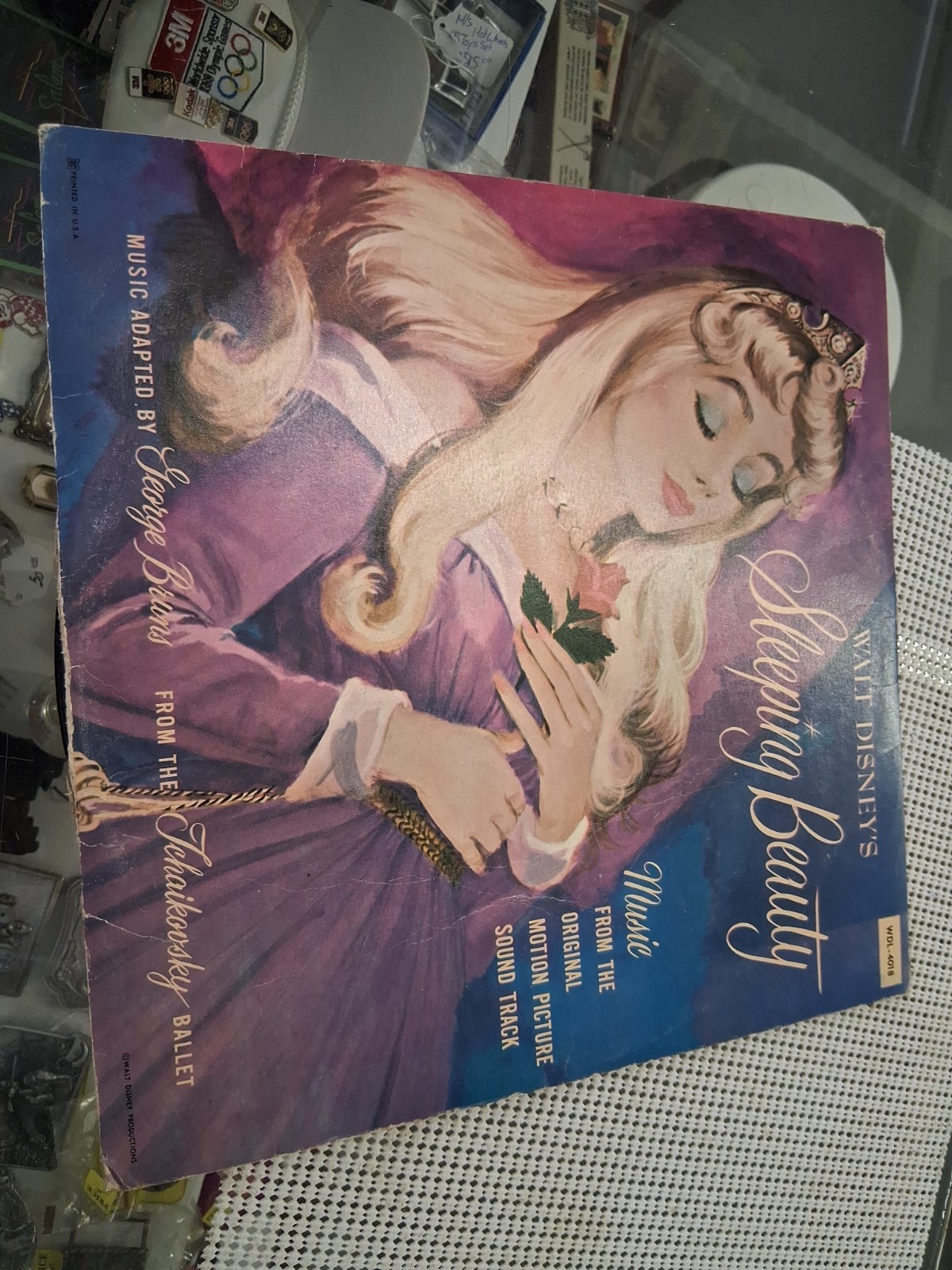 Vintage Walt Disney's Sleeping Beauty Tchaikovsky Ballet LP WDL-4018 1959 USED