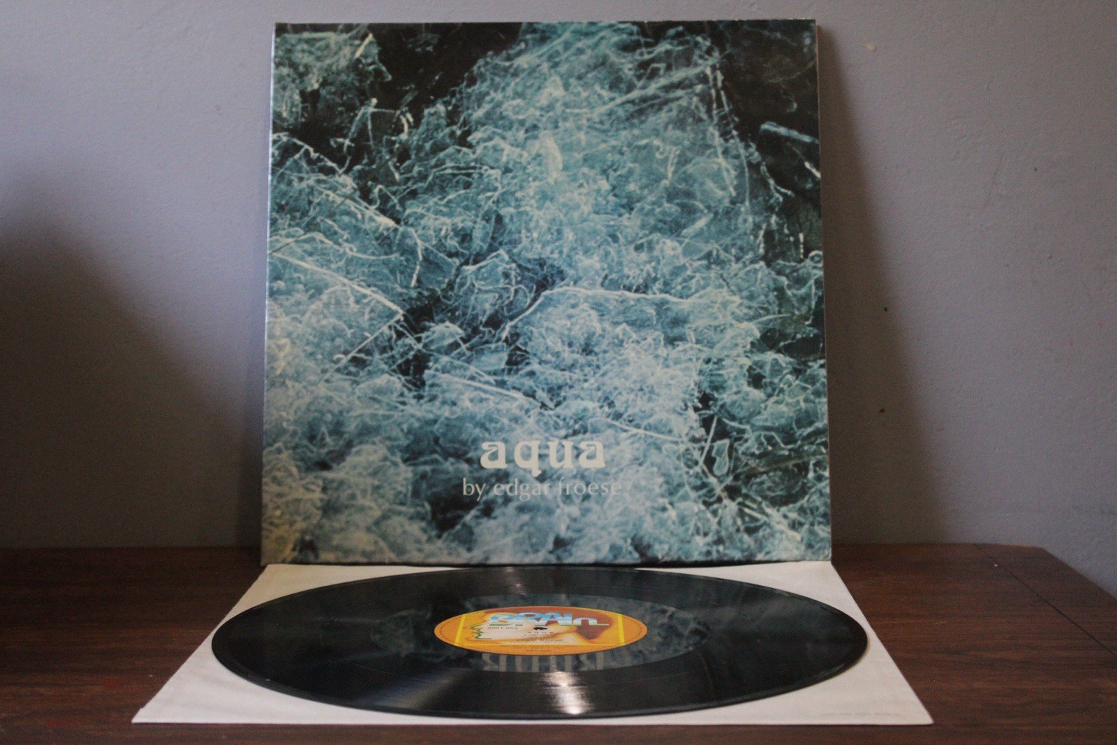 Edgar Froese Aqua LP 1977 German Reissue Brain Label Orange Stereo VG