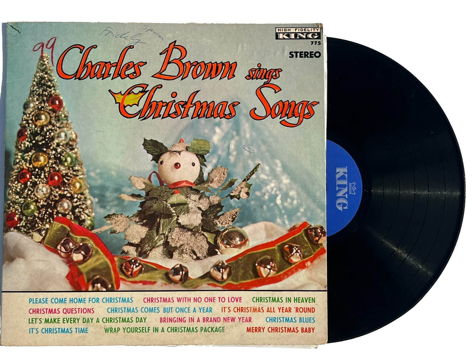 CHARLES BROWN SINGS CHRISTMAS SONGS VINYL LP KING RECORDS 775
