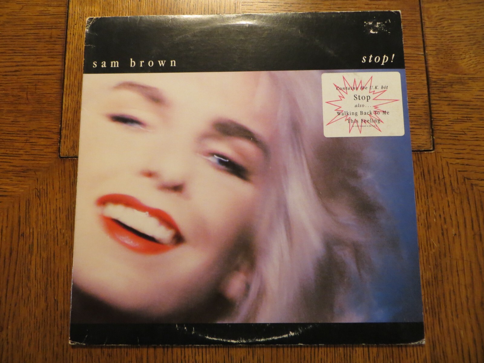 Sam Brown – Stop - 1988 - A&M Records SP-5195 Vinyl LP VG+/VG+