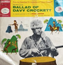 Fess Parker 1955 Walt Disney Presents Ballad Of Davy Crockett 10” 78 RPM Vinyl picture