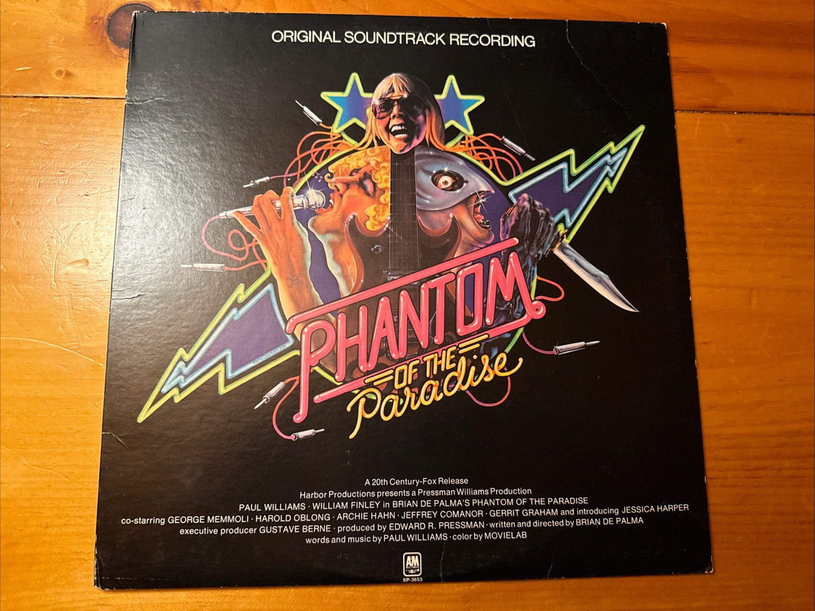Phantom Of The Paradise Soundtrack 1974 A&M SP-3176 Jacket VG Vinyl NM-