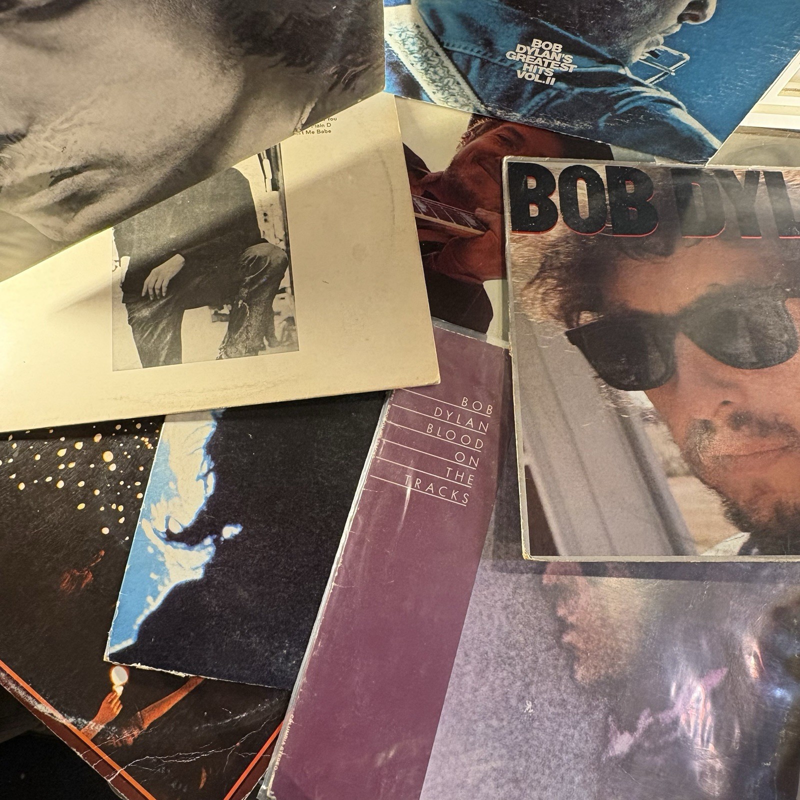 Bob Dylan Vintage Vinyl Lot 8 LP Record Collection 60s 70s Folk Classic Rock