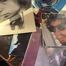Bob Dylan Vintage Vinyl Lot 8 LP Record Collection 60s 70s Folk Classic Rock picture