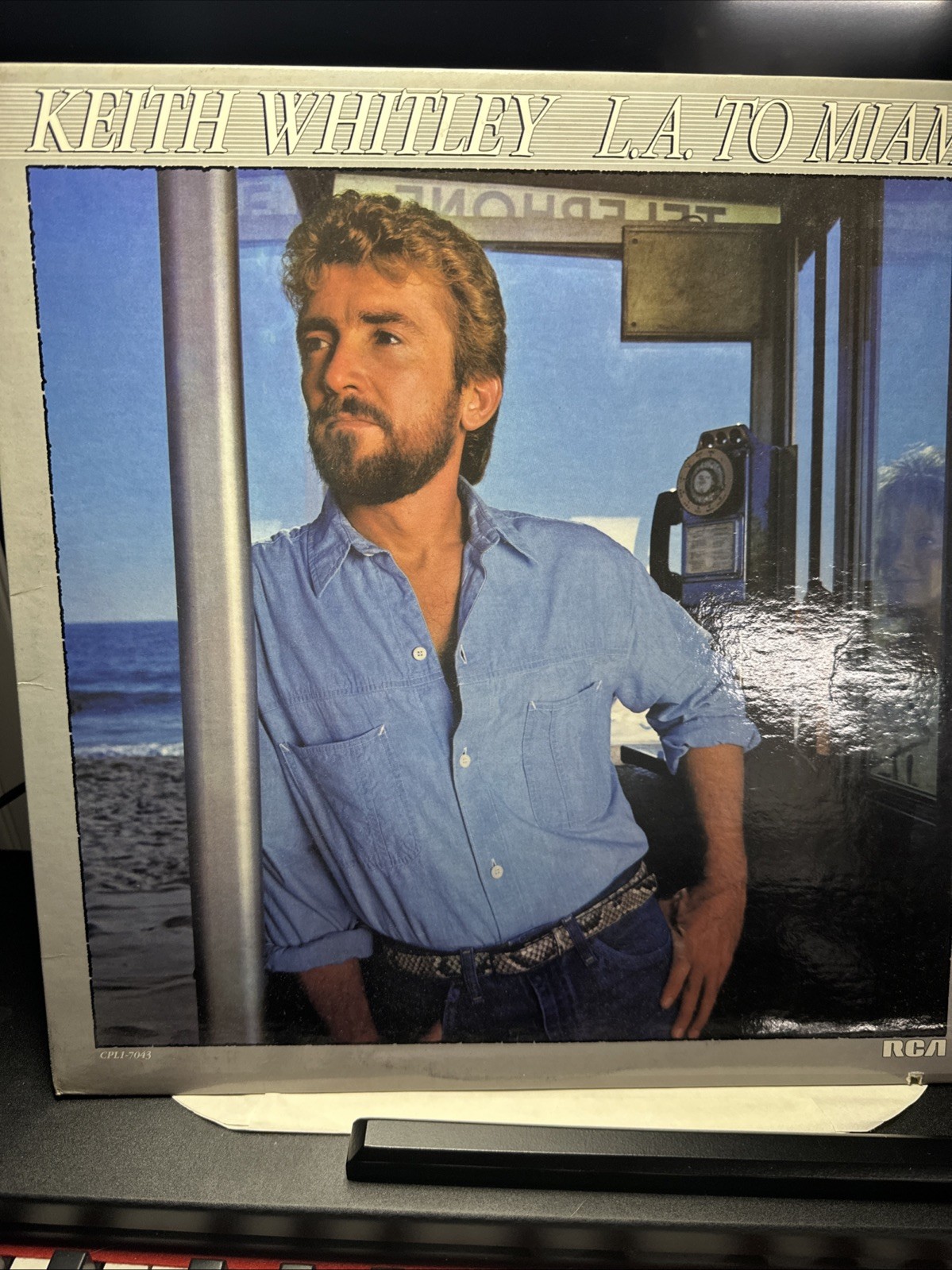 Keith Whitley LA To Miami vinyl LP 1985 First Press CPL1-7043   RCA TRANSLUCENT