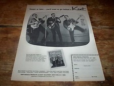 KENT GUITAR / AMPS ( CATALOG OFFER ) ORIG 1965 U.S. Vintage magazine PROMO Ad NM picture