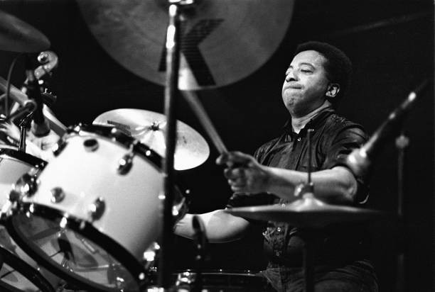 jazz drummer Tony Williams performs at the BIM Huis in Amsterdam N- Old Photo