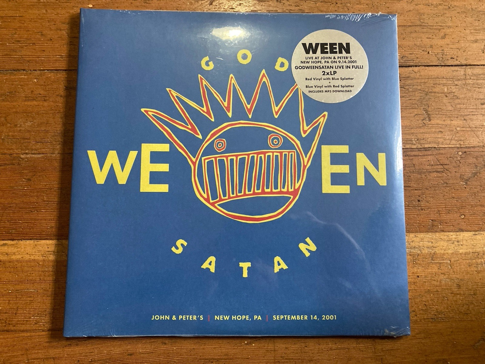 Ween - God Ween Satan: Live At John & Peter’s- 2LP Blue & Red Splatter Vinyl New
