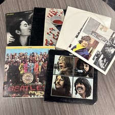 vintage The Beatles Original apple  Records Vinyl Let It Be Sgt Peppers  picture