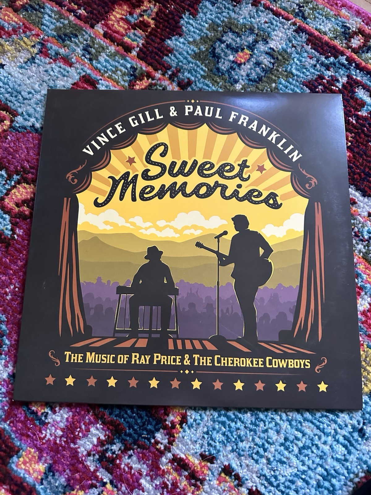 Sweet Memories Vince Gill & Paul Franklin LP Vinyl Record Rare Translucent