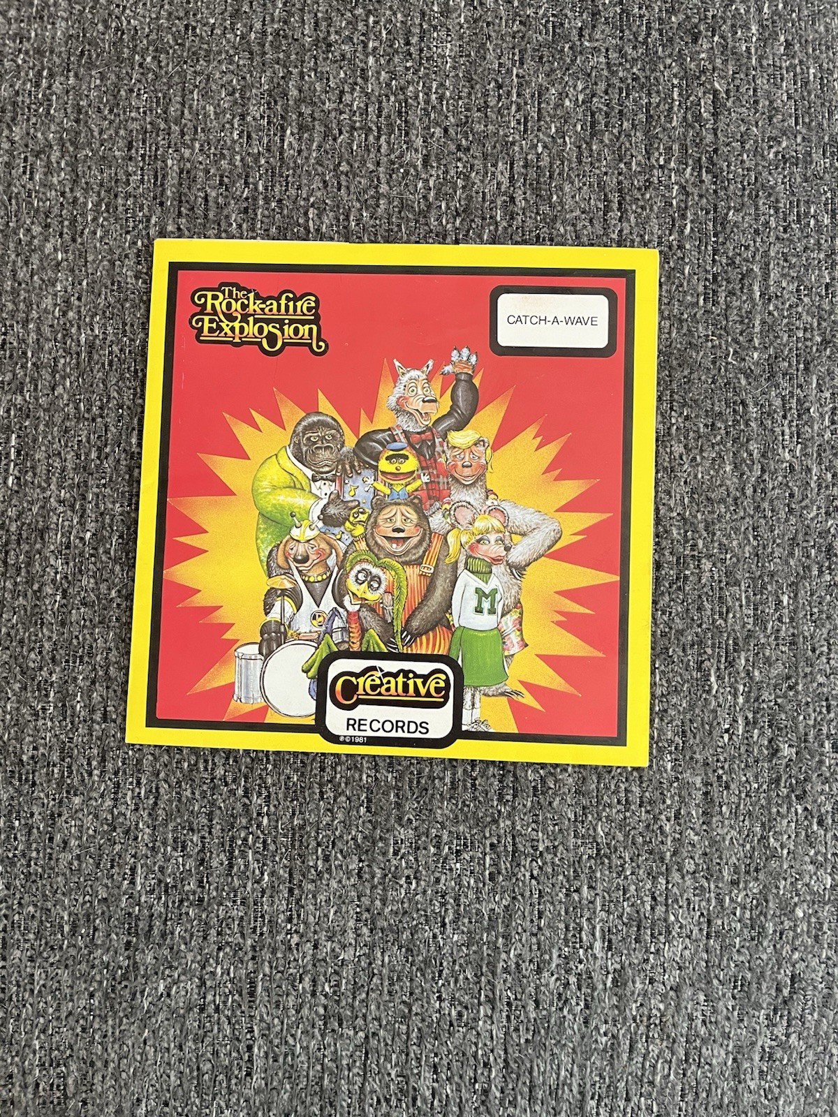 Vintage 1981 Creative Records The Rock-A-Fire Explosion Record Cover
