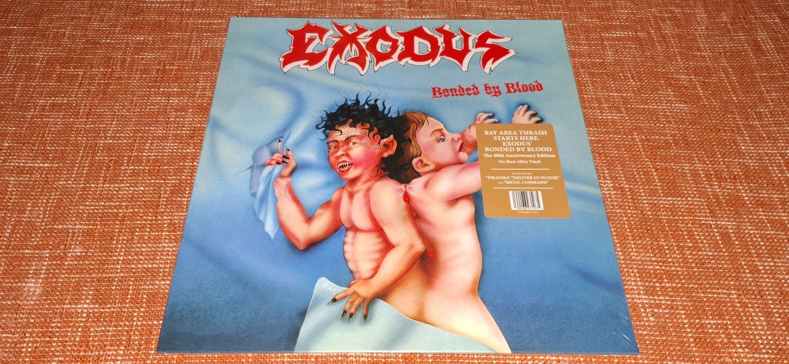 Exodus Bonded by Blood 40th Anniversary Rust Alloy Colored Vinyl 12\