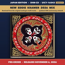 KISS Rock and Roll Over Eddie Kramer 2026 Mix Japan SHM-CD UICY-16543 Pre-Order picture