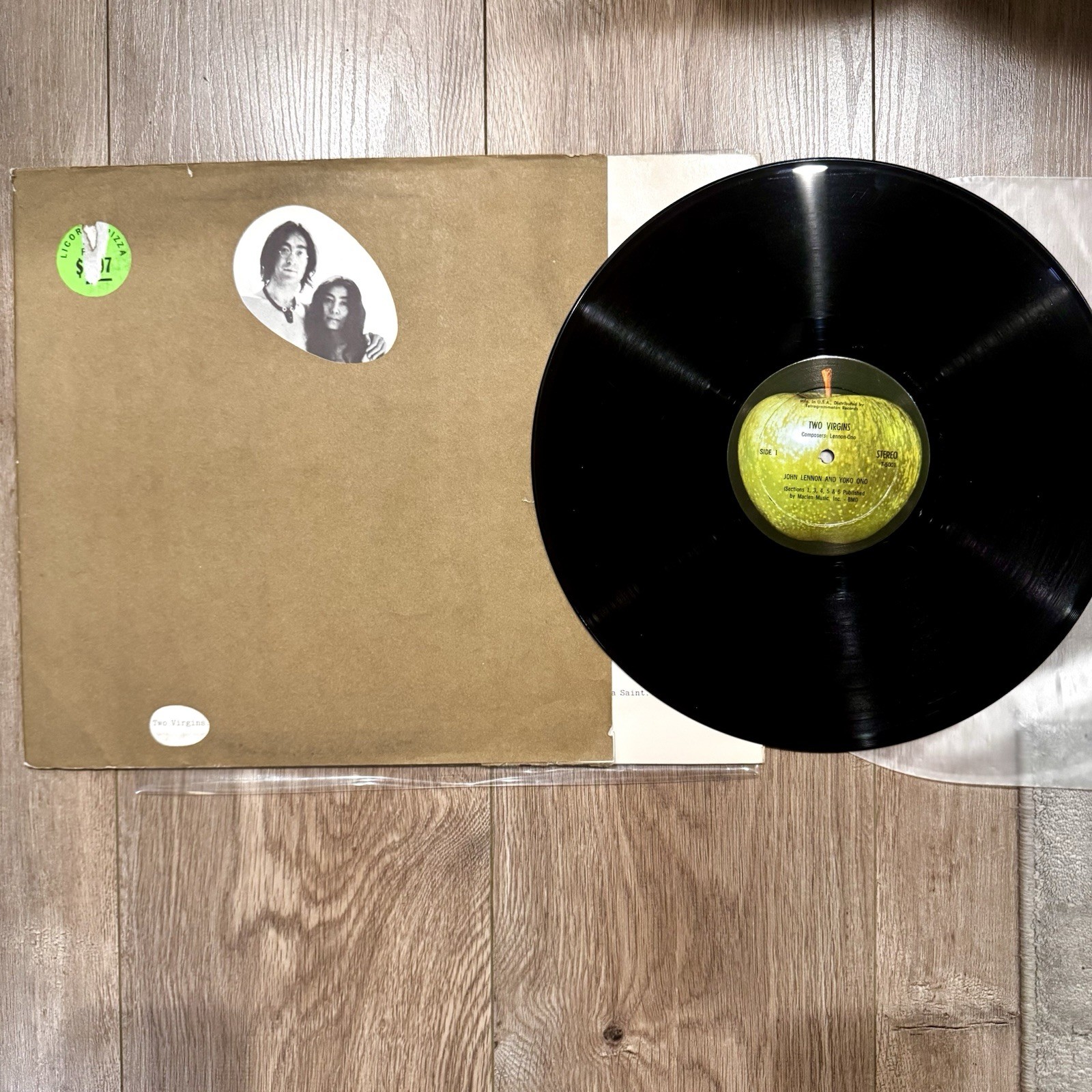 Beatles VINTAGE 1968 JOHN LENNON YOKO ONO 'TWO VIRGINS' SEALED ORIGINAL LP