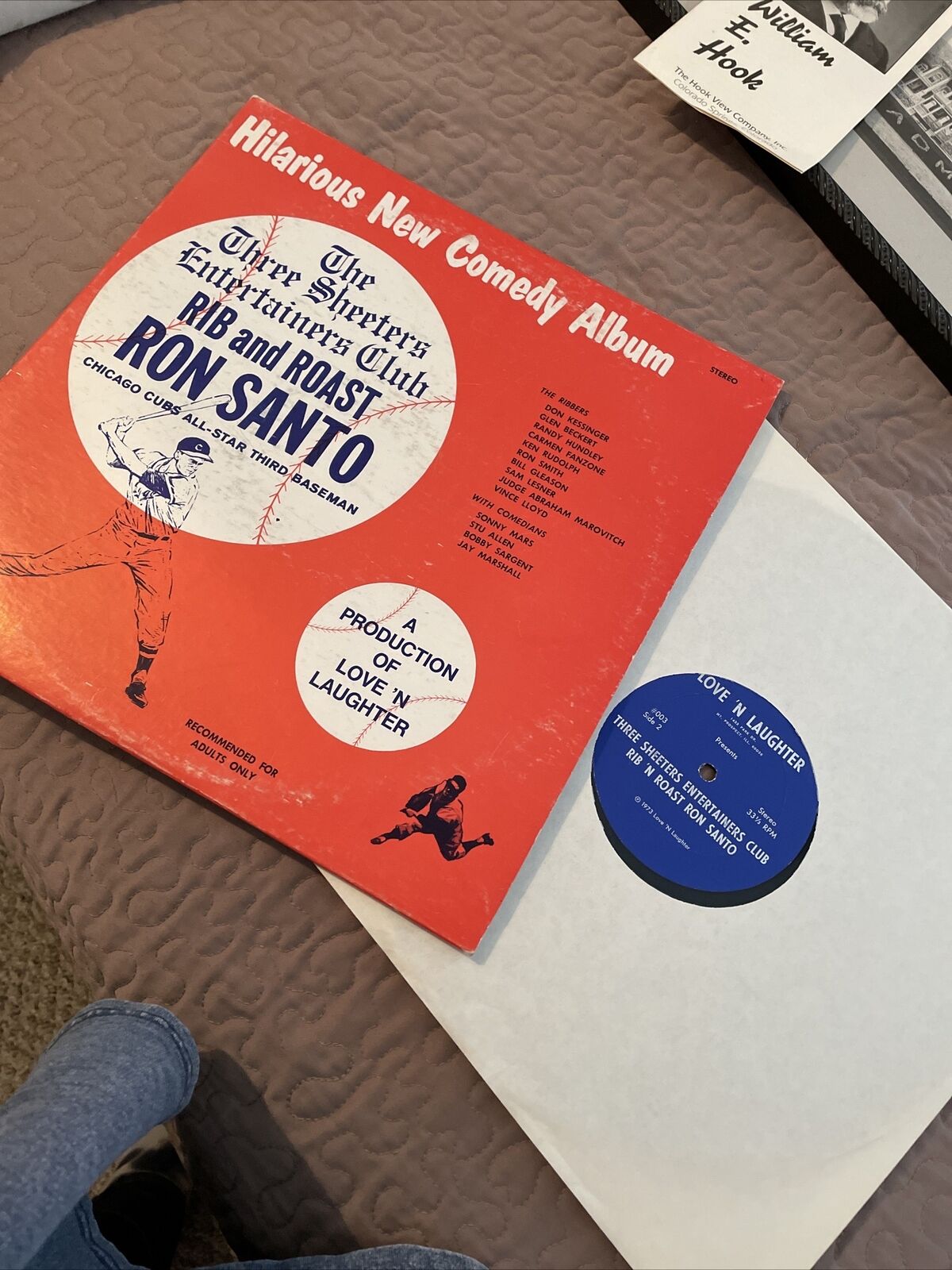 Chicago Cubs Baseball Ron Santo Three Skeeters Entertainers Roast  LP 1973 Vinyl