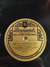 BRUNSWICK GOLD LABEL 90105 BERLIN PHILHARMONIC ORCH 1920'S 78RPM PRE-WAR 12