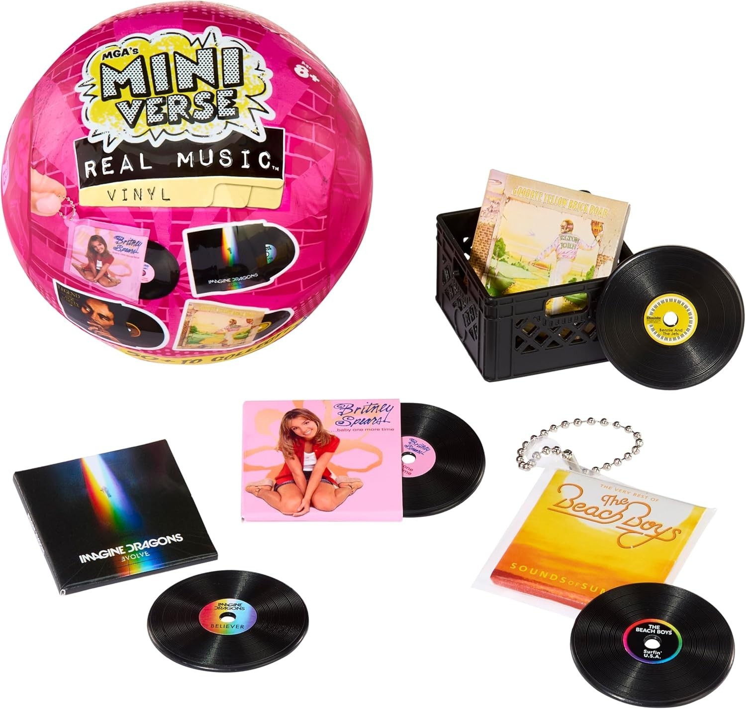 MGA's Mini Verse Real Music Vinyl's - Mini Playable Vinyl Records  Pack Sealed