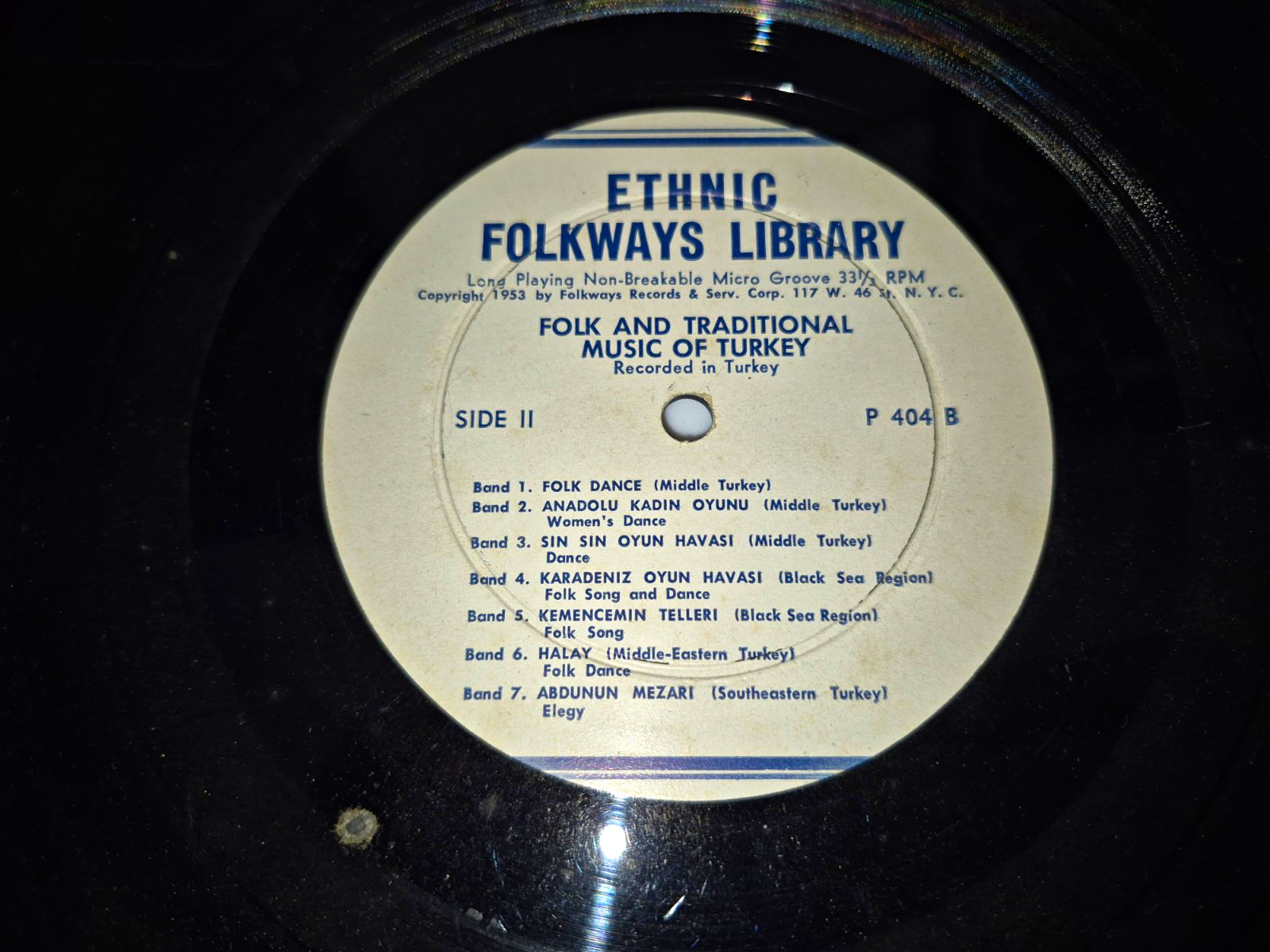 Vintage 1953 Ethnic Folkways \