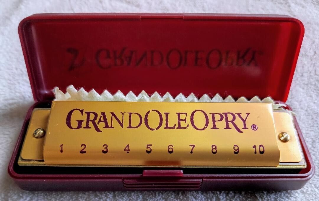 Grand Ole Opry Golden Color Harmonica  In The USA Key of C