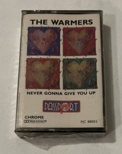 The Warmers - Never Gonna Give You Up - Sealed Cassette picture