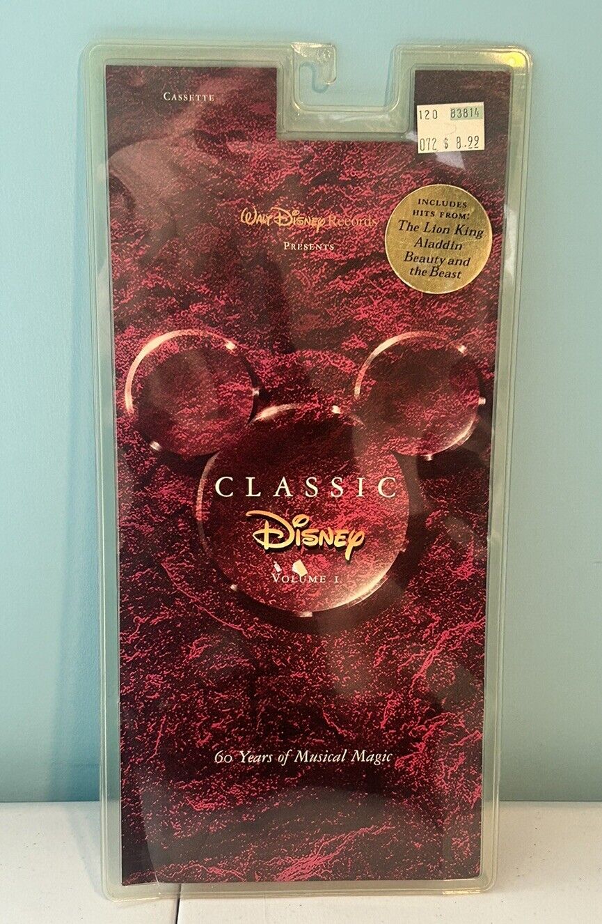 Disney Cassette 60865-4 From Classic Disney Series Volumes i ~  Sealed ~ 60 Yrs