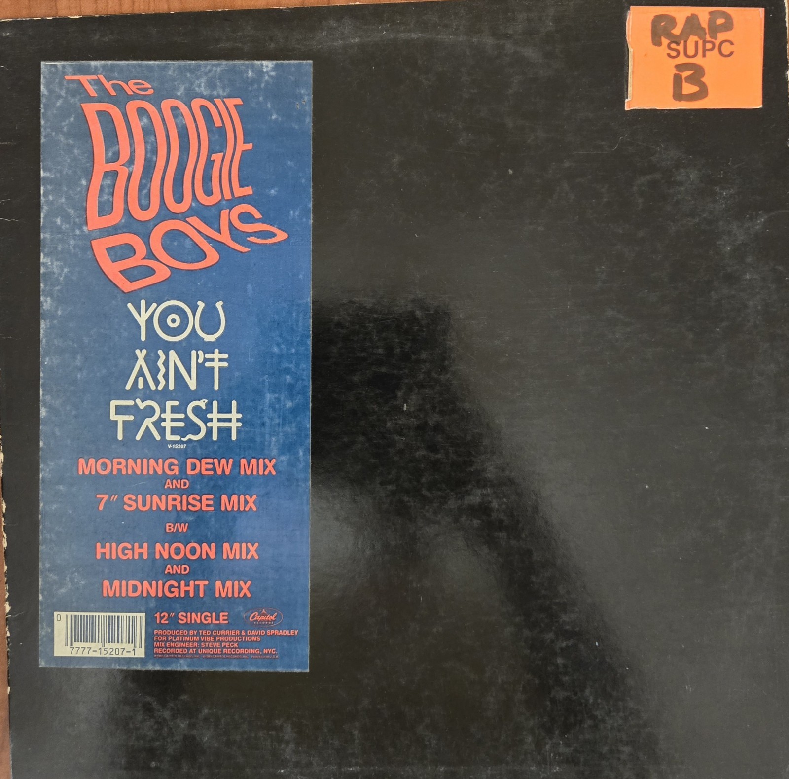 The Boogie Boys - You Ain\'t Fresh Remix Vinyl Single 