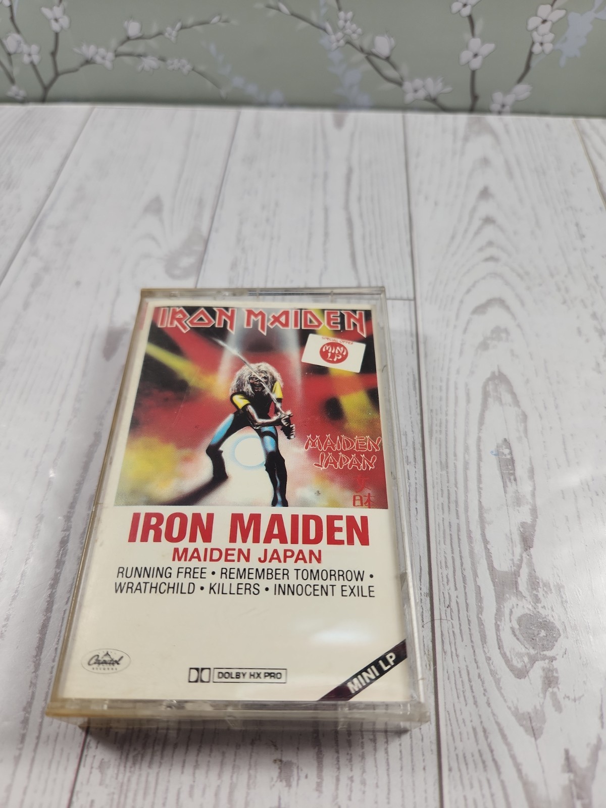 Vintage Iron Maiden Japan Live Cassette Tape 1981 Album EMI Mini LP Paul Di'Anno