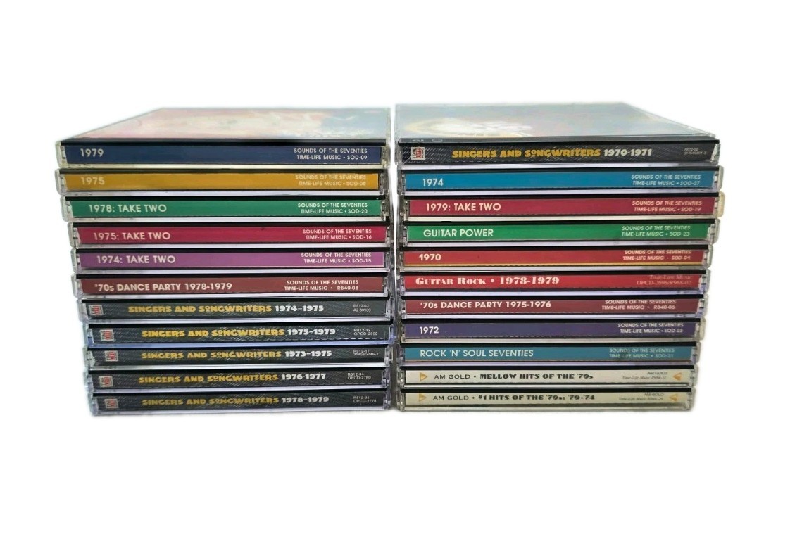 Vintage Time Life 70s CD Lot of 22 - Sounds of the Seventies, Singers and Songwr