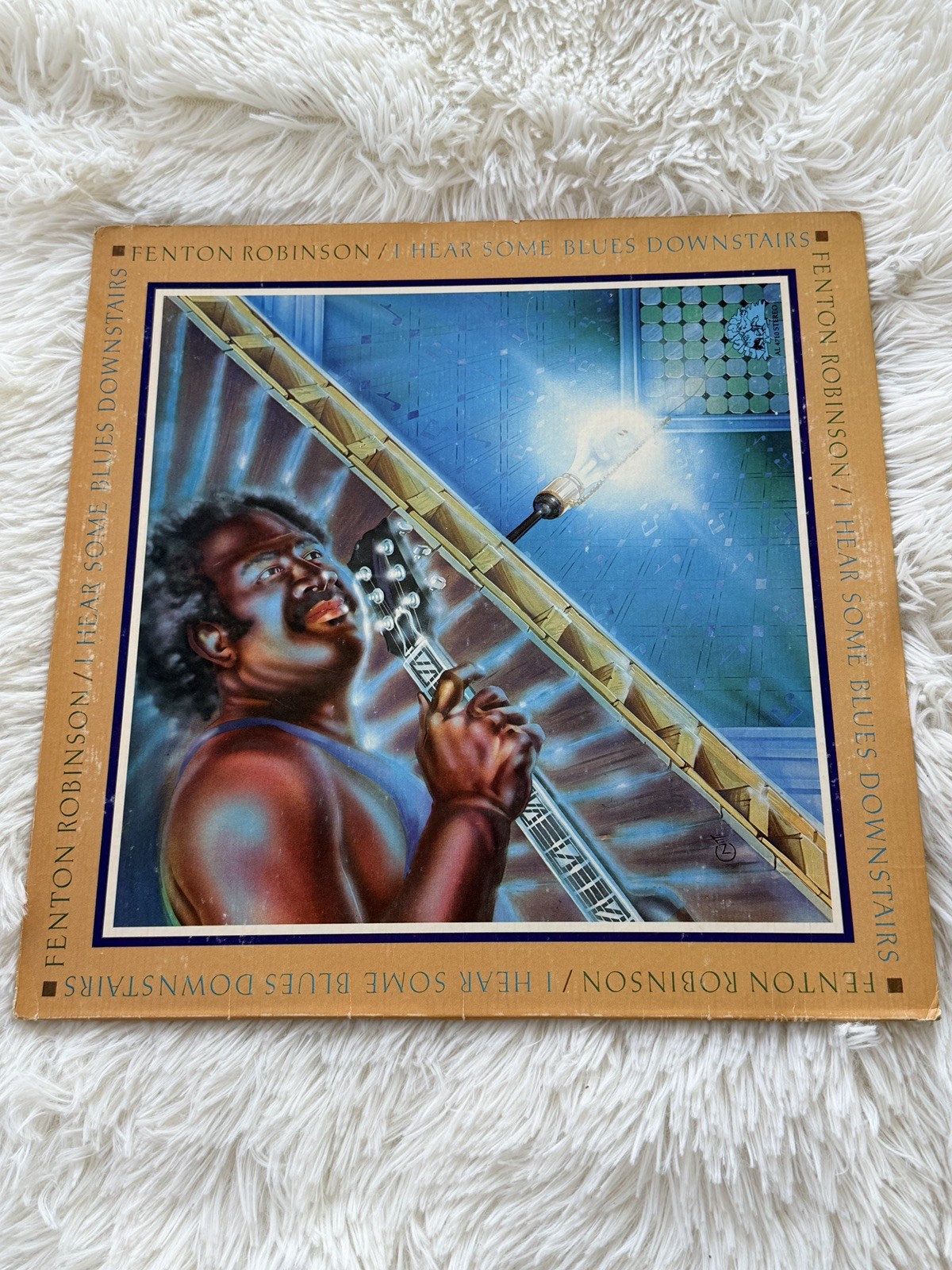 Fenton Robinson I Hear Some Blues Downstairs LP 1977 AL 4710 Alligator EX