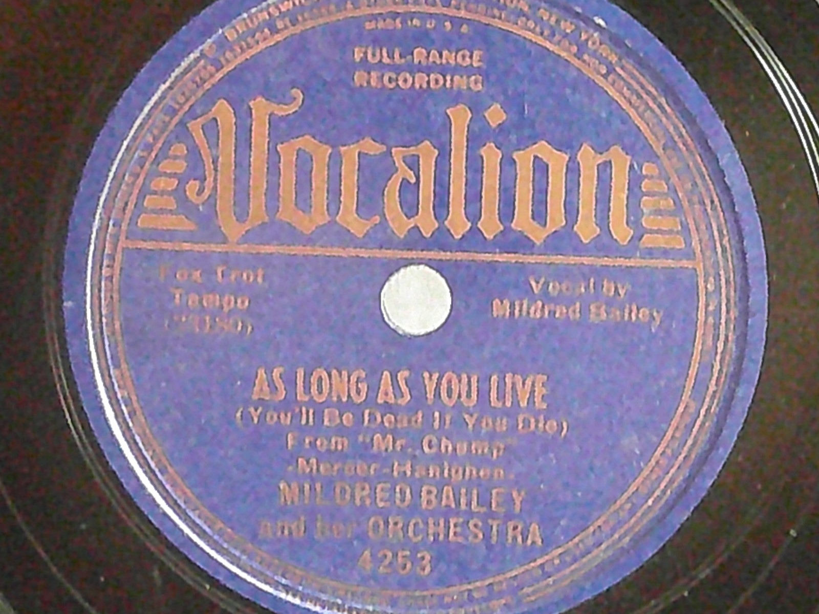 Mildred Bailey,Vocalion 4253\
